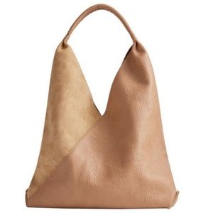 NWT SHIRALEAH Chicago Arden Tote Bag Tan Vegan Leather